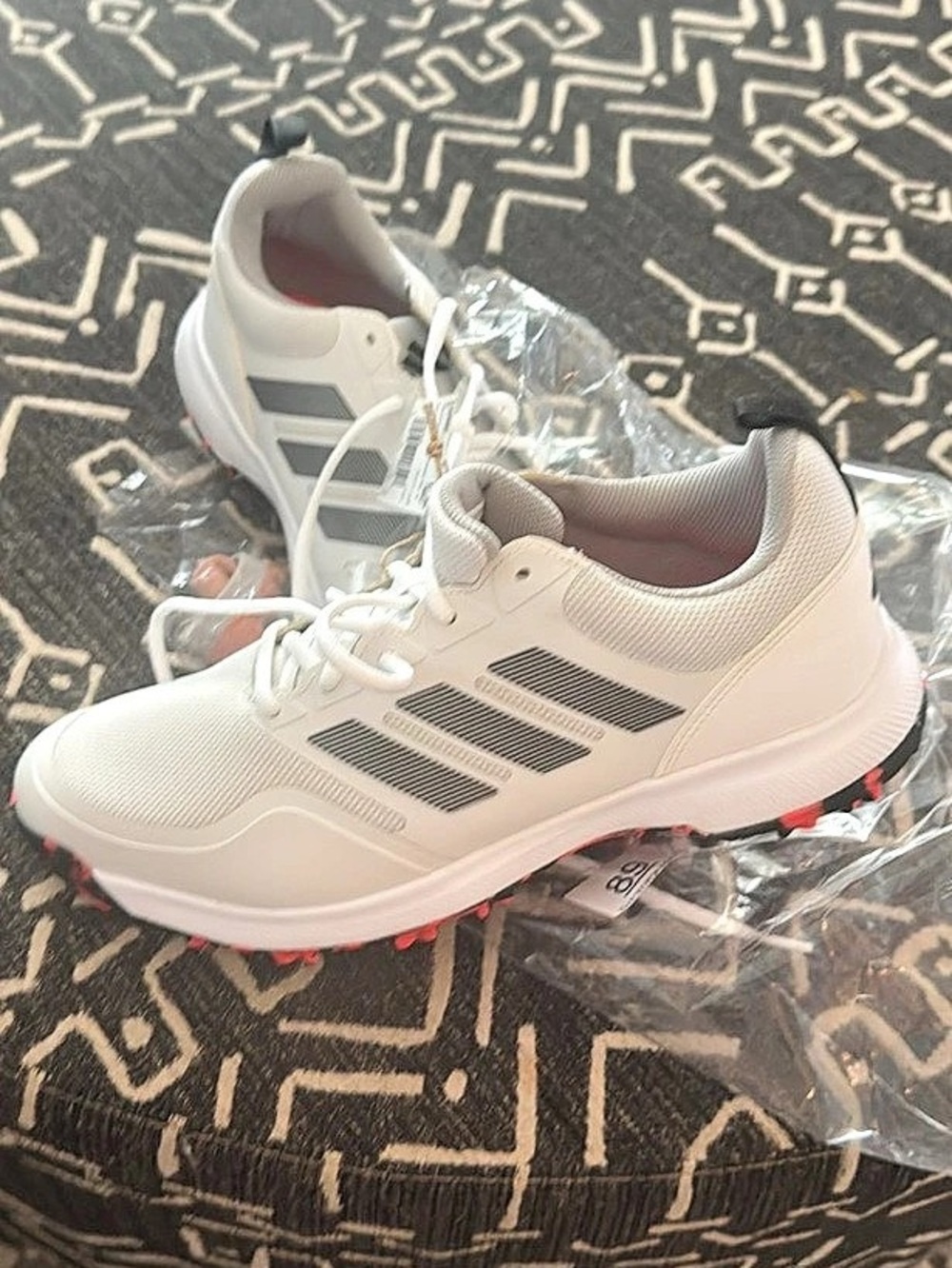 adidas Tech Response SL 3.0 Golf Shoes White & Gray US 8.5